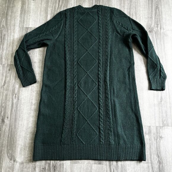 Torrid Cable Knit Dress Women's Size 2 2X Green Soft Stretch Holiday Work NEW - Picture 2 of 7